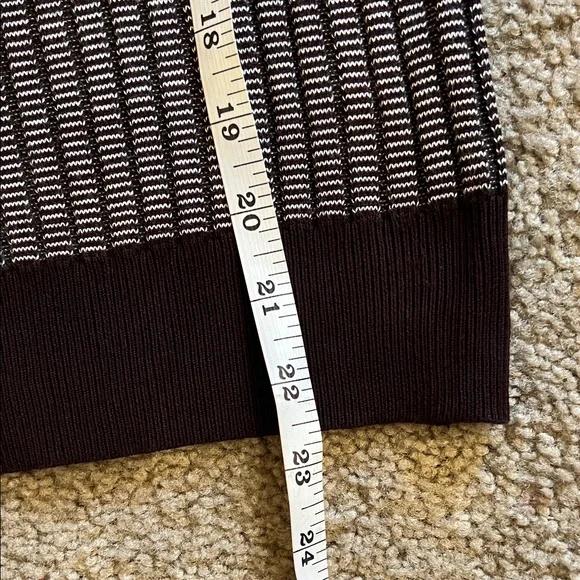 Striped V-Neck Sweater with Button Detail - Picture 7 of 7